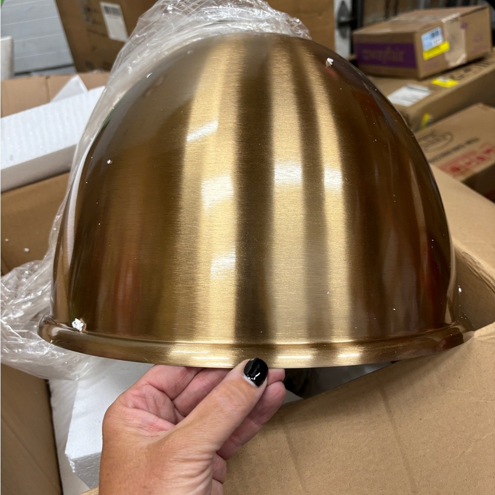 Gold Dome Lantern Accent